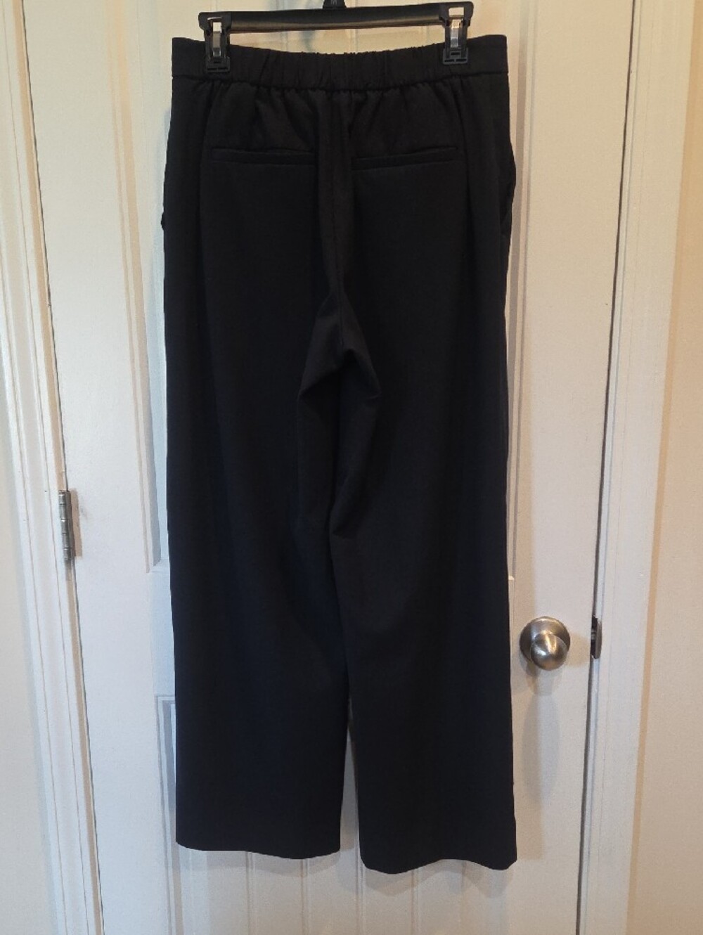 Banana Republic Hayden Navy Wide-Leg Tailored Pants - Picture 3 of 13